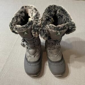 Snow Boots Gray Size 5M EUC Kamik Momentum 2 Women's Vegan Friendly ($89)